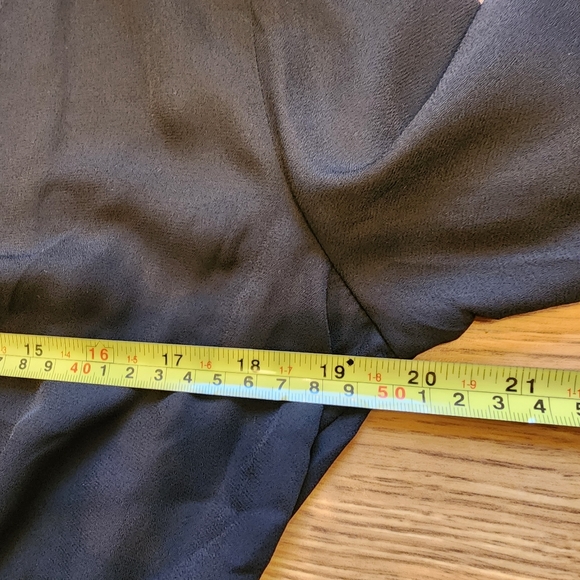 Black faux wrap blouse - Picture 2 of 3